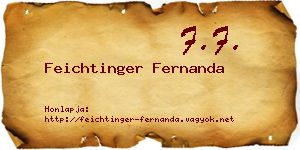 Feichtinger Fernanda névjegykártya
